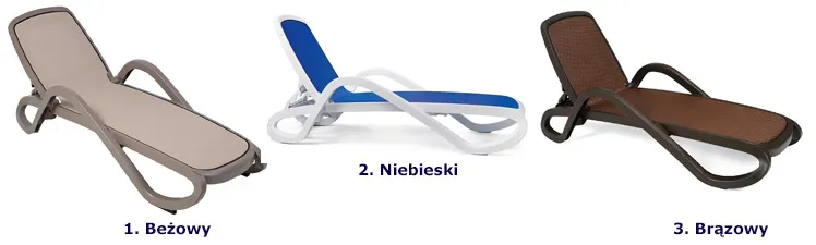 Kolory leżaka Fleron