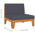 Fotel ogrodowy Arkano 4X szare poduszki wymiary