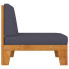 Minimalistyczny fotel ogrodowy Arkano 4X szare poduszki