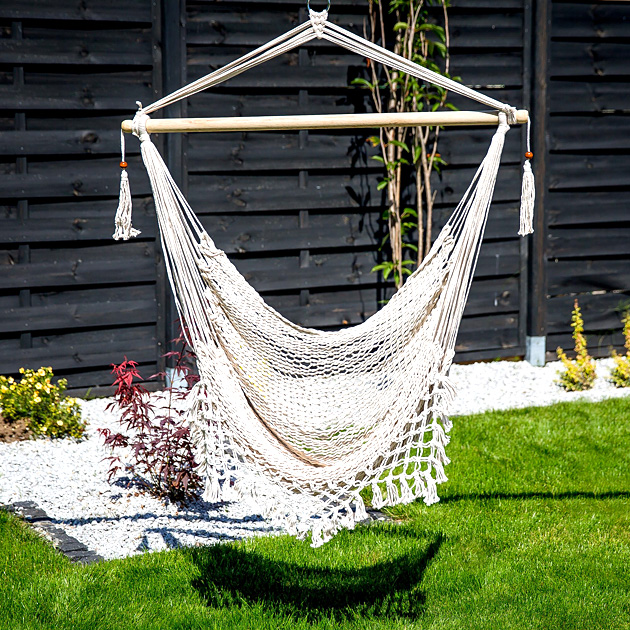 Huśtawka brazylijska w stylu boho Nodris