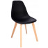 Czarne krzesło drewniane skandynawskie - Fova