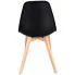 czarne krzeslo skandynawskie do salonu fova