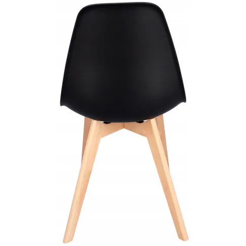 czarne krzeslo skandynawskie do salonu fova