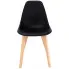 czarne krzeslo skandynawskie drewniane fova