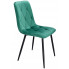 Zielone welurowe krzesło Ormo