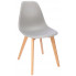szare krzesło skandynawskie minimalistyczne Fova