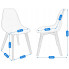wymiary nowoczesnego krzesła Fova
