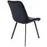 czarne krzesło tapicerowane do salonu Azes