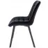 czarne pikowane krzesło kuchenne do stołu Azes