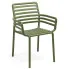 Zielone krzesło sztaplowane Fibo