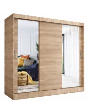 Szafa przesuwna dąb sonoma 200 cm - Seko 6X w sklepie Edinos.pl