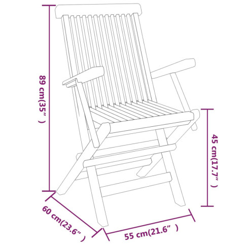 Wymiary krzesła ogrodowego z zestawu Zonex