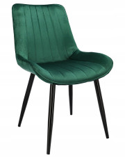 Zielone eleganckie krzesło welurowe - Agno w sklepie Edinos.pl