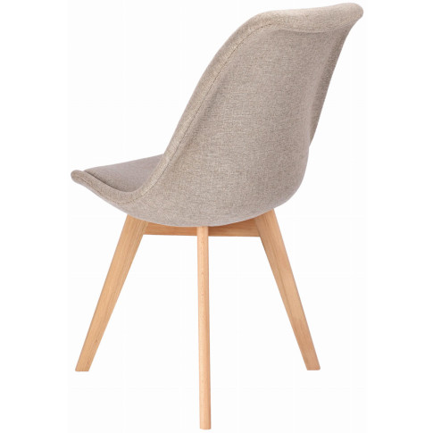 beżowe drewniane krzesło kuchenne Umos