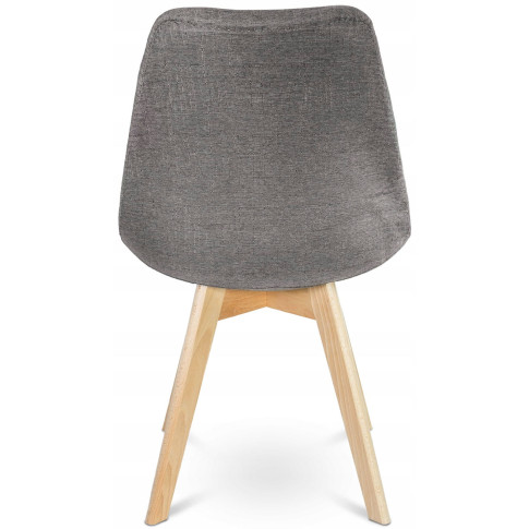 szare krzesło tapicerowane skandynawskie Umos