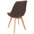 brązowe krzesło tapicerowane skandynawskie Umos