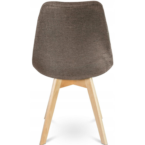 brązowe krzesło kuchenne nowoczesne tapicerowane tkaniną Umos