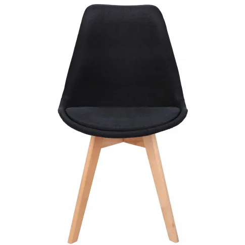 czarne tapicerowane krzesło kuchenne Umos