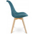 niebieskie krzesło kuchenne tapicerowane do salonu Umos