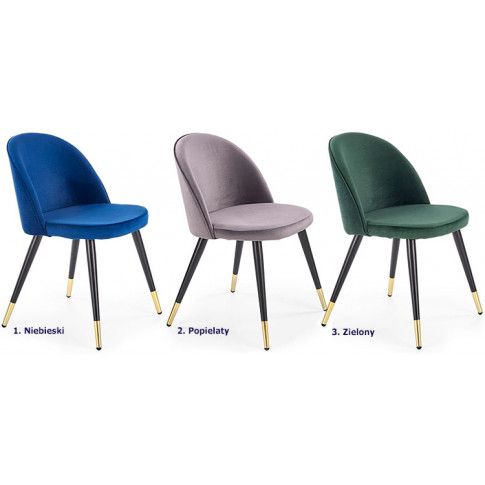 Szczegółowe zdjęcie nr 4 produktu Krzesło tapicerowane Noxin - zielone