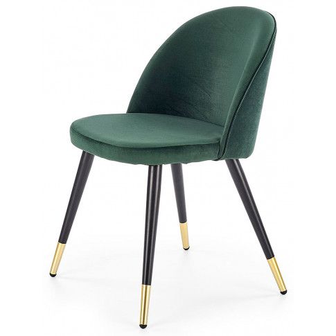 Zdjęcie produktu Krzesło tapicerowane Noxin - zielone.