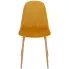 musztardowe krzesło welurowe kuchenne Liam