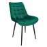 Zielone krzesło welurowe Amos