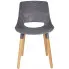 szare krzesło kuchenne na drewnianych nogach Erol