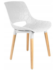 Białe krzesło kuchenne w stylu nowoczesnym - Erol w sklepie Edinos.pl