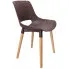 Brązowe krzesło nowoczesne do salonu - Erol