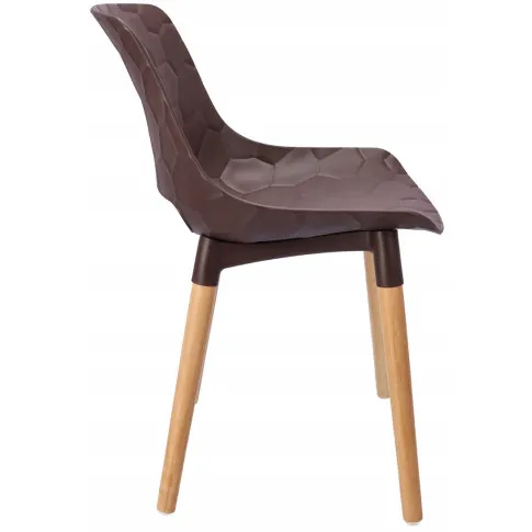 brązowe krzesło polipropylenowe Erol