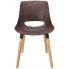 brązowe tłoczone krzesło do nowoczesnej jadalni Erol
