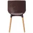 brązowe krzesło na drewnianych nogach do nowoczesnej kuchni Erol