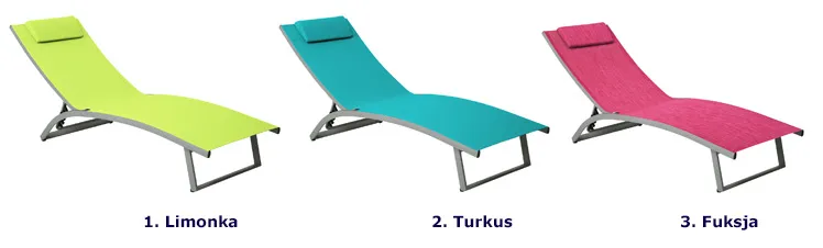 Kolory leżaka Ifiks