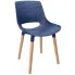 Granatowe krzesło do nowoczesnej jadalni - Erol