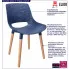 Infografika granatowego krzesła kuchennego Erol