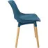 krzesło kuchenne z tłoczonym siedziskiem Erol marine