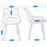 wymiary designerskiego krzesła kuchennego Erol