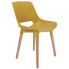 Musztardowe krzesło do kuchni nowoczesnej - Erol