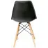czarne krzesło do stołu skandynawskie Huso 3X
