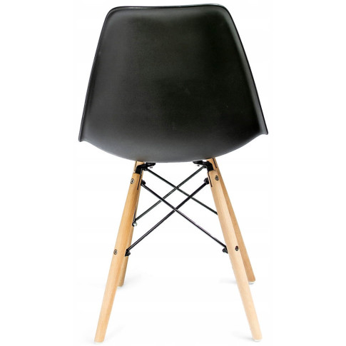 czarne krzesło do stołu skandynawskie Huso 3X