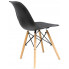 czarne krzesło minimalistyczne do jadalni Huso 3X