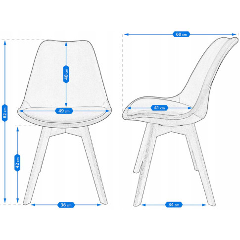 Wymiary krzesła Anio