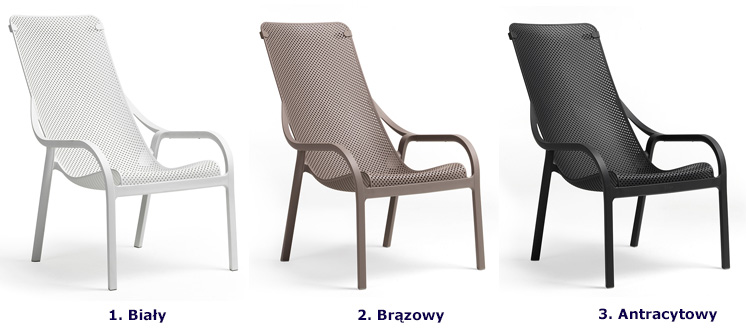 Kolory krzeseł ogrodowych Levis