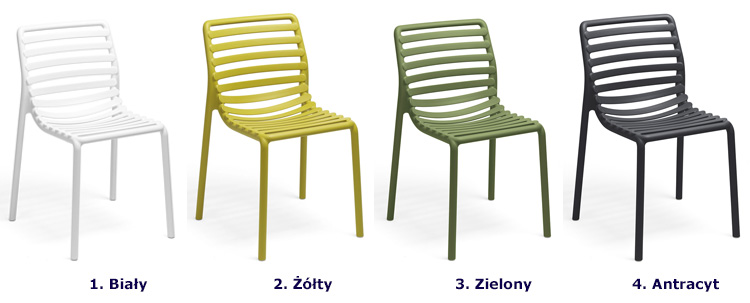 Kolory krzesła Elgo
