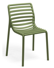 Zielone nowoczesne krzesło ogrodowe - Elgo w sklepie Edinos.pl