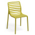 Żółte sztaplowane krzesło ogrodowe Elgo