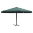Zielony parasol aluminiowy z podstawą - Glider