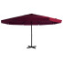 Bordowy parasol ogrodowy z podstawą - Glider