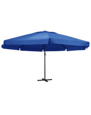Lazurowy parasol ogrodowy z podstawą - Glider 